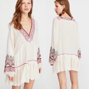 Free People Wild One Embroidered Dress